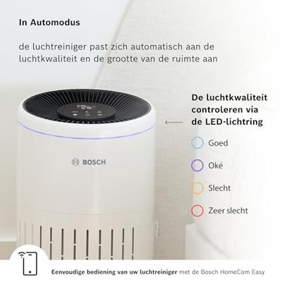 Bosch Home Comfort 7733703376 Air 4000i Luchtreiniger 62 m² Wit, Zwart