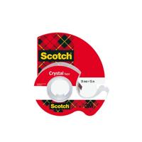 Plakband scotch crystal 600 19mmx15m tr + handdisp - thumbnail