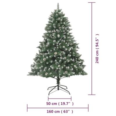 Kunstkerstboom met standaard 240 cm PVC