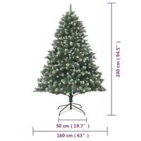 Kunstkerstboom met standaard 240 cm PVC - thumbnail