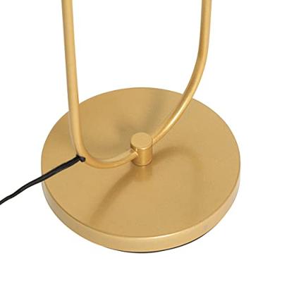 QAZQA Art Deco vloerlamp goud met wit glas - Isabella QAZQA Art Deco vloerlamp goud met wit glas - Isabella