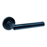 Intersteel DeurklinkQ 01 op rond rozet zwart - 1323.102102 - thumbnail