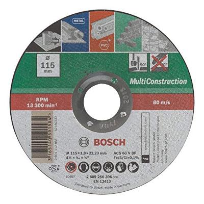 Bosch Accessories ACS 60 V BF 2609256306 Doorslijpschijf recht 115 mm 1 stuk(s) Metaal, Steen, Beton