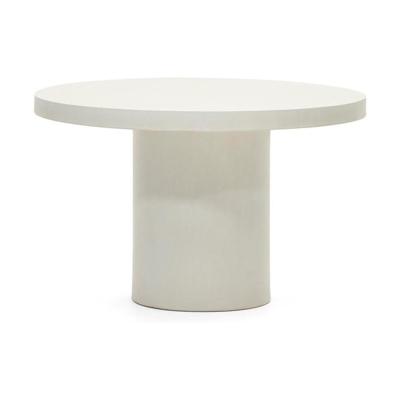 Kave Home Ronde Eettafel 'Aiguablava' Beton, 120cm, kleur Wit