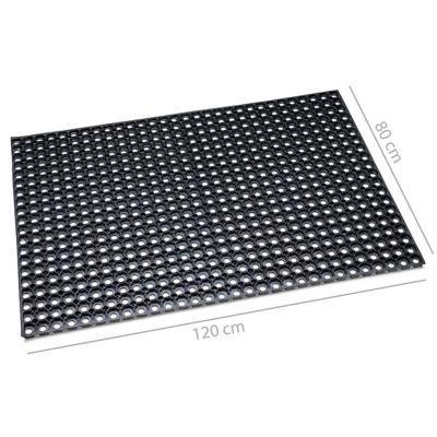 Deurmat -Rubber-ringmat 80x120cm