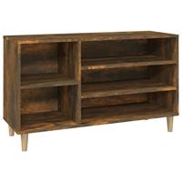 VidaXL Schoenenkast 102x36x60 cm bewerkt hout gerookt eikenkleurig - thumbnail