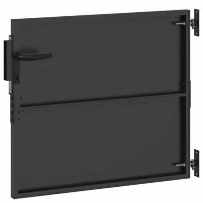 Tuinpoort met slot Zwart 105 x 100 cm Poedergecoat staal