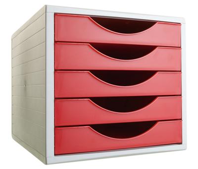 Modulaire archiefkast Archivo 2000 ArchivoTec Serie 4000 5 lades Din A4 Rood 34 x 27 x 26 cm Modulaire archiefkast Archivo 2000 ArchivoTec Serie 4000 5 lades Din A4 Rood 34 x 27 x 26 cm