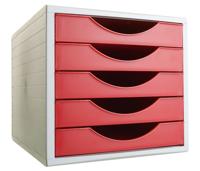 Modulaire archiefkast Archivo 2000 ArchivoTec Serie 4000 5 lades Din A4 Rood 34 x 27 x 26 cm - thumbnail