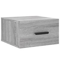 Nachtkastjes 2 st wandgemonteerd 35x35x20 cm grijs sonoma eiken - thumbnail