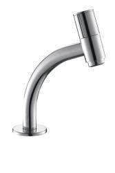 Zeta toiletkraan staand rond topbediening chroom 1/2