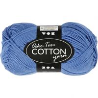 Creativ Company Katoengaren, blauw, 50gr, 170m - thumbnail