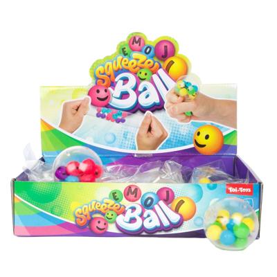 Toi-Toys Fun knijpbal gevuld met lachtgezicht balletjes