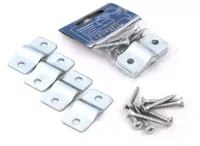 Draadpaneelklem per 4 stuks inclusief schroeven Eurofix - Eurofix - thumbnail