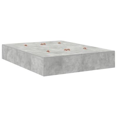 Opbergbedframe Beton Grijs 236.5 x 160 x 31.5 cm Bewerkt hout