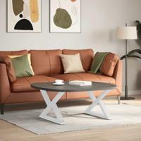 Salontafelpoten 2 st 70x(42-43,3) cm staal wit - thumbnail