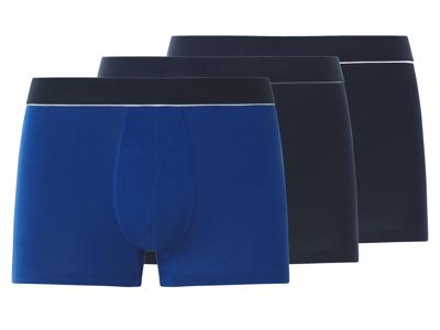 esmara Men Set van 3 heren boxers (Donkerblauw/blauw, M) esmara Men Set van 3 heren boxers (Donkerblauw/blauw, M)