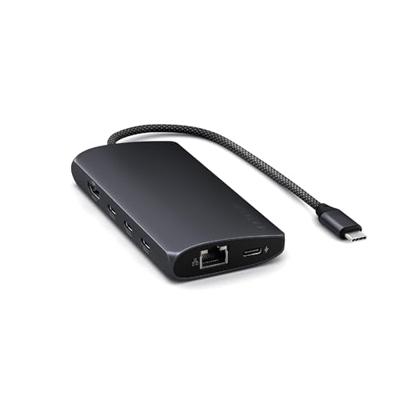 Satechi USB-C Multiport adapter 8K (ethernet) - Midnight Black Satechi USB-C Multiport adapter 8K (ethernet) - Midnight Black