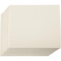 Creativ Company Sponsdoek, afm 17x19,5 cm, off-white, 20 stuk/ 1 doos - thumbnail