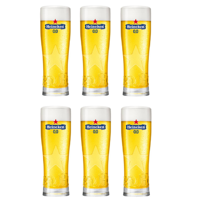Heineken - Bierglas "0.0%" 250ml - 6 stuks