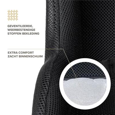 Polisport peuterschaal mini pelican zonder gordel mesh zwart