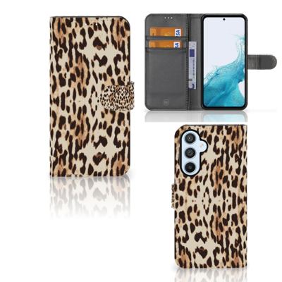 Samsung Galaxy A54 5G | Telefoonhoesje | Met pasjeshouder | Leopard Samsung Galaxy A54 5G | Telefoonhoesje | Met pasjeshouder | Leopard