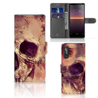 Telefoonhoesje met Naam Sony Xperia 10 II Skullhead