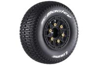 Louise SC-Maglev 1/10 SC banden op zwarte velgen met verwijderbare hex (12, 14, 17mm) - thumbnail