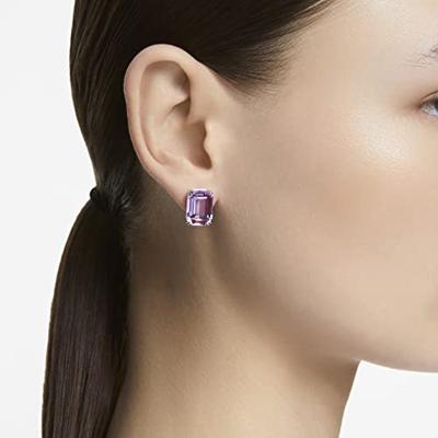 Swarovski 5638493 Oorknoppen Millenia Octagon zilverkleurig-paars