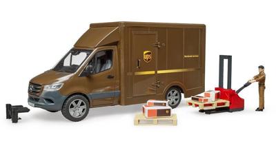 bruder MB Sprinter UPS met chauffeur en toebehoren modelvoertuig