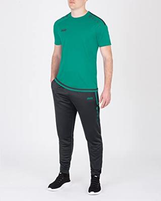 JAKO 8495 Trainingsbroek Active - Antraciet/Turkoois - S