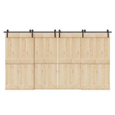 Doos met onderdelen voor schuifdeur 400 cm staal zwart