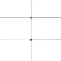 VidaXL Hek 50x1,5 m gegalvaniseerd staal zilverkleurig - thumbnail