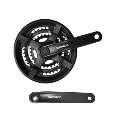 Shimano crankstel fc-ty301, 6/7/8-speed, 48/38/28t