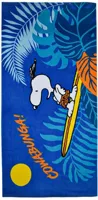 Snoopy handdoek 70 x 140 cm dive blauw - thumbnail