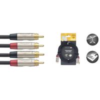 Stagg NTC3CR 2x RCA male - 2x RCA male 3 meter - thumbnail
