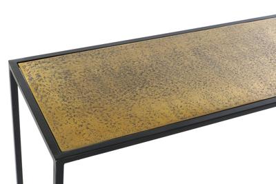 Wandtafel DKD Home Decor 110 x 25 x 84 cm Zwart Gouden Aluminium Plastic