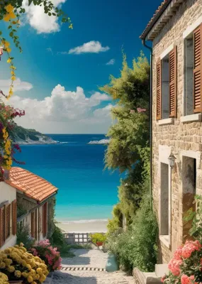 Alexsar Art Tuinschilderij coastal 70x50cm