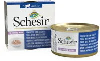 Schesir Kattenvoer in Natuurlijke Saus Tonijn, Witvis & Rijst 85 g - thumbnail