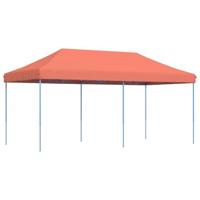 Partytent inklapbaar pop-up 580x292x315 cm terracotta - thumbnail