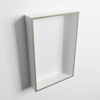 MONDIAZ EASY Nis 44,5x29,5cm in solid surface kleur Army | Talc. 1 vak geschikt voor in- of opbouw - thumbnail