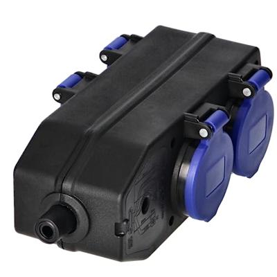 Enzo Hangkoppeling | zwart | IP44 | 4V | met klep - 6871985 Enzo Hangkoppeling | zwart | IP44 | 4V | met klep - 6871985
