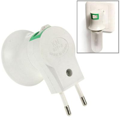 E27 Bulb aansluiting van de Lamp van de EU Plug met aan-/ uitschakelaar