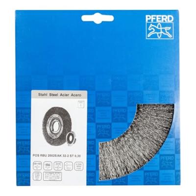 PFERD TOOLS 43701259 POS Ronde borstel breed ongetordeerd RBU Ø 200 x 25 mm variabel boorgat staaldraad-Ø 0,30 voor slijpblok 1 1 stuk(s)