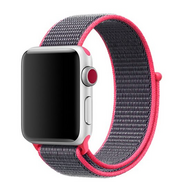 Sport Loop nylon bandje - Magenta - Geschikt voor Apple Watch 44mm / 45mm / 46mm / 49mm - thumbnail
