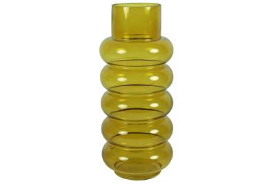 Vaas Nikky glas 15x15x35 cm geel Countryfield - Countryfield Vaas Nikky glas 15x15x35 cm geel Countryfield - Countryfield