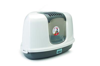 Nestor hoek kattenbak grijs / wit