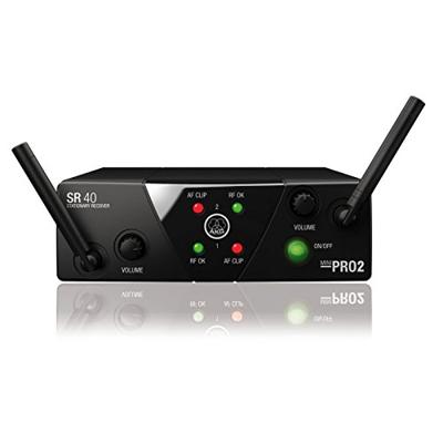 AKG WMS40 Mini Sport Set ISM 2 Draadloze microfoonset Headset Zendmethode:Radiografisch Draadloos Radiografisch