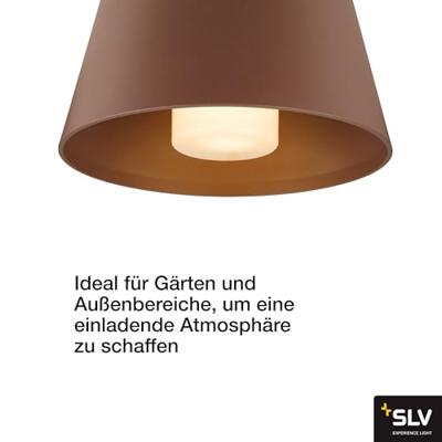 SLV Veranda plafondlampPhontoni roestbruin - Ø 25cm - 1007582