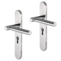 Impresso Alton RVS geborsteld op Ovaal schild - thumbnail